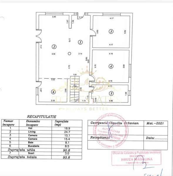 Baneasa, Aleea Teisani, Bucuresti, vanzare vila P+1.