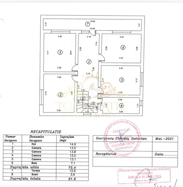 Baneasa, Aleea Teisani, Bucuresti, vanzare vila P+1.